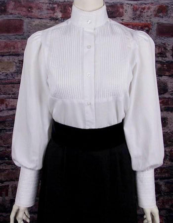 Victorian High Neck Ladies Blouse CL442 - Blanche's Place